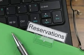 Reservations Sign
